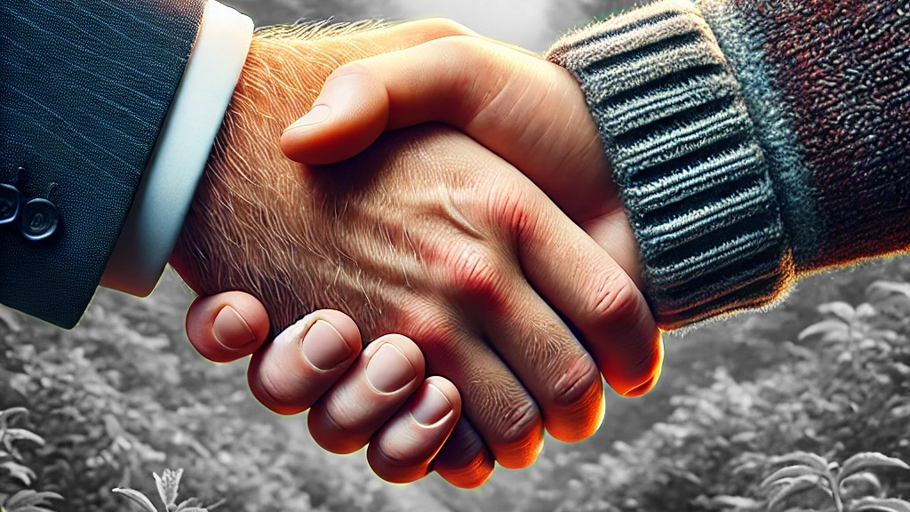 Händedruck Unternehmen als Partner auf www.gutes-wissen.org
