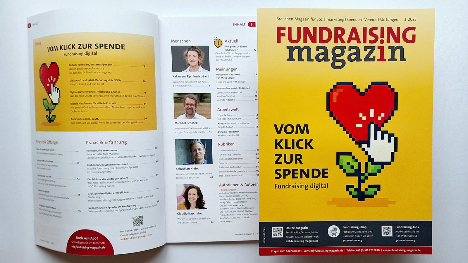 Fundraising Magazin Vom Klick zur Spende