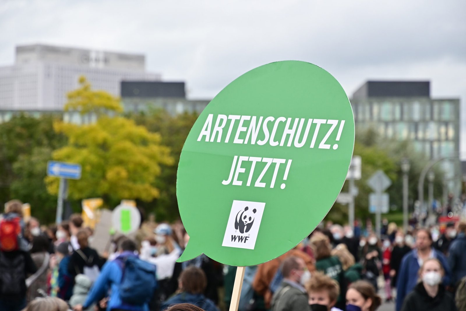Friday for future Demonstranten demonstrieren gegen die Klimakrise