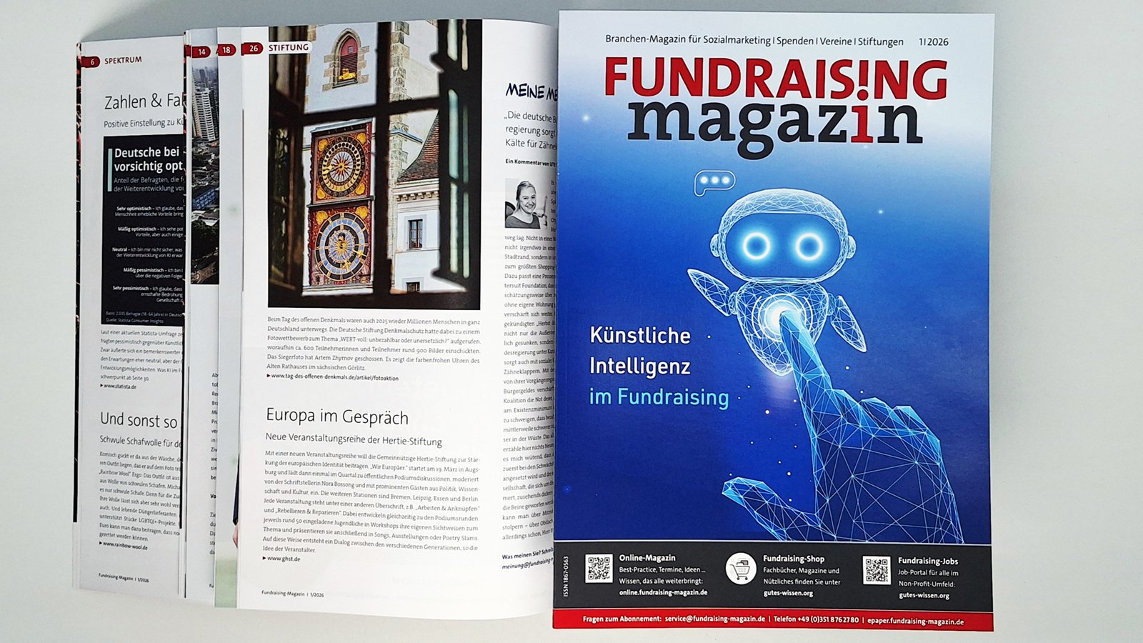 Fundraising-Magazin Ausgabe 1-2026 Künstliche Intelligenz im Fundraising