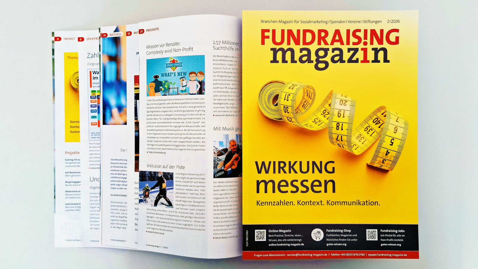 Fundraising-Magazin Ausgabe 2-2026 Wirkungsmessung