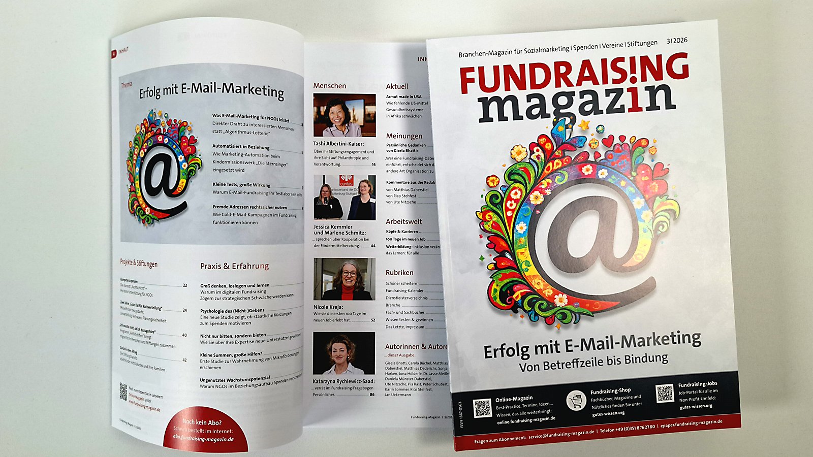 Fundraising-Magazin Ausgabe 3-2026 zum Thema E-Mail-Marketing
